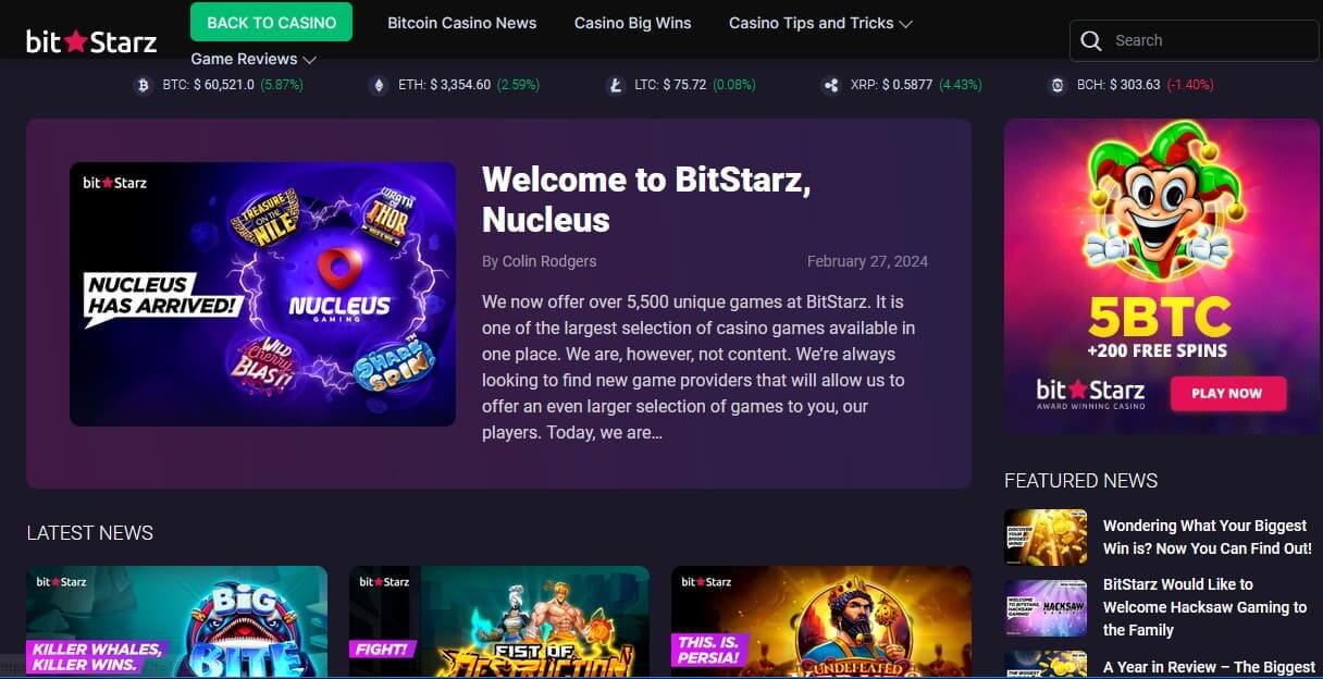 bitStarz casino news