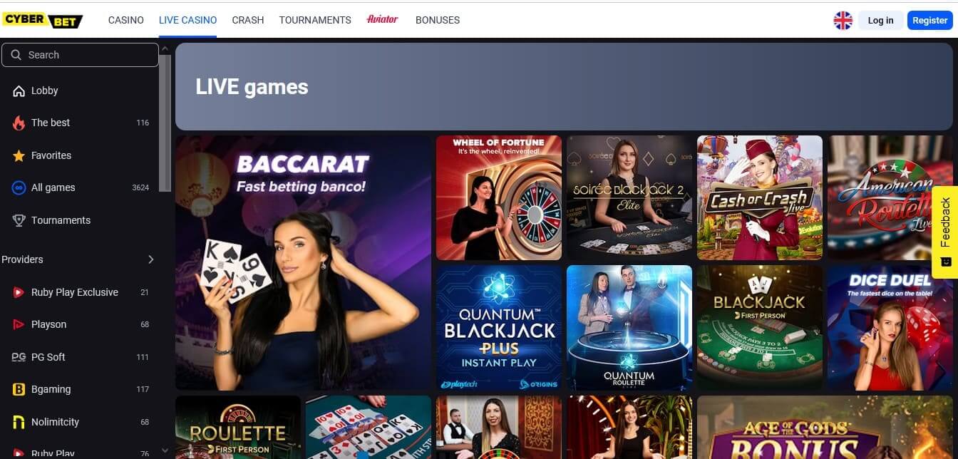 CyberBet Live Games